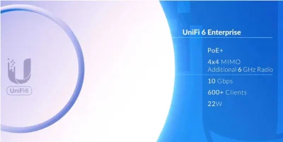 UBIQUITI UNIFI 6 ENTERPRISE (WIFI 6)