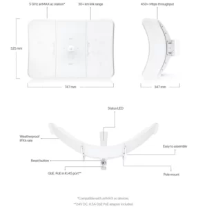 UBIQUITI LITEBEAM 5AC XR (LBE-5AC-XR)