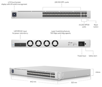 UniFi Switch Pro Aggregation USW-Pro-Aggregation 28 ports SFP+