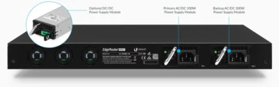 ALIMENTATION Avec une faible consommation d'énergie, offre deux types de puissances. La première baie comprend un module d'alimentation CA / CC. La deuxième baie peut loger un module d'alimentation optionnel, soit une sauvegarde AC / DC, soit un module d'alimentation DC / DC.