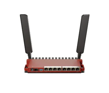 Mikrotik L009UiGS-2HaxD-IN routeur sans fil Gigabit Ethernet Monobande (2,4 GHz) Rouge