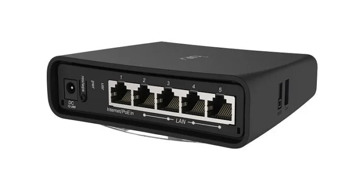 Mikrotik hAP ac² Noir Connexion Ethernet, supportant l'alimentation via ce port (PoE)