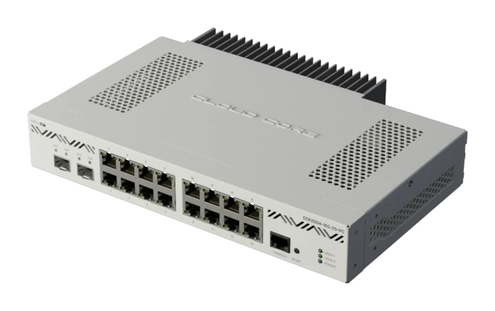 Routeur 16 ports RJ45, 2 ports SFP+ MikroTik CCR2004-16G-2S+PC