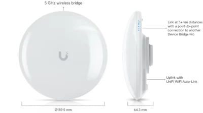 UDB-Pro UBIQUITI UNIFI DEVICE BRIDGE PRO 5GHz PoE OUT Pro